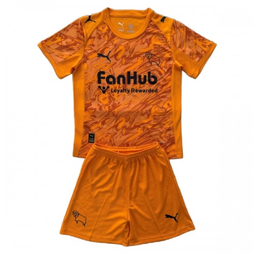 Dětský Fotbalový Dres Derby County Brankářské 2025-26 Oranžový Dětský Fotbalový Dres Derby County Brankářské 2025-26 Oranžový