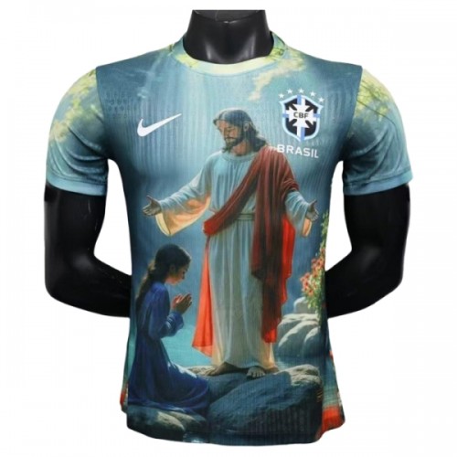 Fotbalový Dres Brazílie x Christ Speciální 2025 Fotbalový Dres Brazílie x Christ Speciální 2025