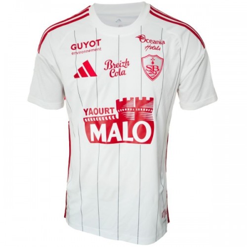 Fotbalový Dres Stade Brestois Venkovní Dresy 2025-26 Fotbalový Dres Stade Brestois Venkovní Dresy 2025-26