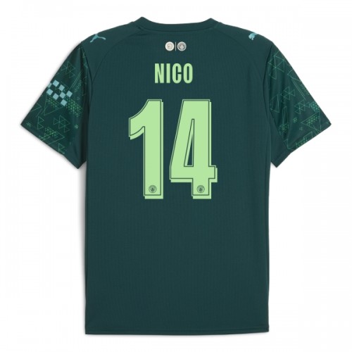 Fotbalový Dres Manchester City Nico 14 Čtvrtý Dresy Ea Sport 2025-26 Fotbalový Dres Manchester City Nico 14 Čtvrtý Dresy Ea Sport 2025-26