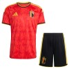 Dětský Fotbalový Dres Belgie Domácí Dresy Mistrovství Světa 2026 Dětský Fotbalový Dres Belgie Domácí Dresy Mistrovství Světa 2026