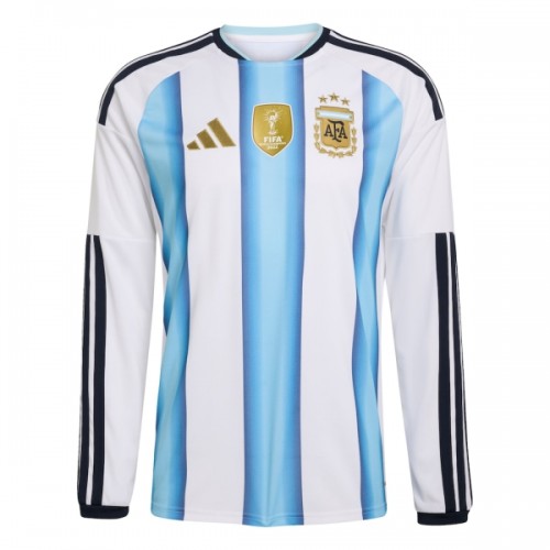 Fotbalový Dres Argentina Domácí Dresy Mistrovství Světa 2026 Dlouhý Rukáv Fotbalový Dres Argentina Domácí Dresy Mistrovství Světa 2026 Dlouhý Rukáv