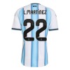 Fotbalový Dres Argentina Lautaro Martinez 22 Domácí Dresy Mistrovství Světa 2026
