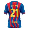 Dětský Fotbalový Dres FC Barcelona F. De Jong 21 Čtvrtý Dresy 2025-26