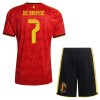 Dětský Fotbalový Dres Belgie De Bruyne 7 Domácí Dresy Mistrovství Světa 2026