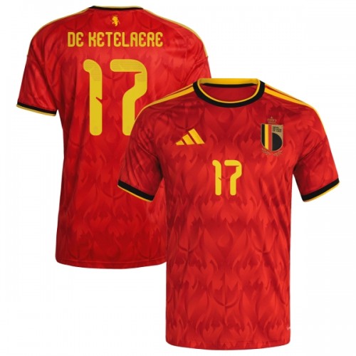 Fotbalový Dres Belgie De Ketelaere 17 Domácí Dresy Mistrovství Světa 2026 Fotbalový Dres Belgie De Ketelaere 17 Domácí Dresy Mistrovství Světa 2026