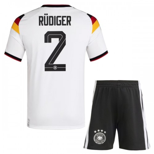 Dětský Fotbalový Dres Německo Rudiger 2 Domácí Dresy Mistrovství Světa 2026 Dětský Fotbalový Dres Německo Rudiger 2 Domácí Dresy Mistrovství Světa 2026