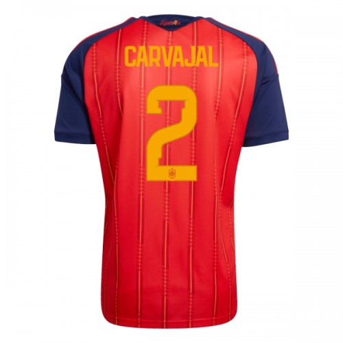 Fotbalový Dres Španělsko Carvajal 2 Domácí Dresy Mistrovství Světa 2026 Fotbalový Dres Španělsko Carvajal 2 Domácí Dresy Mistrovství Světa 2026