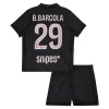 Dětský Fotbalový Dres Paris Saint-Germain B. Barcola 29 Čtvrtý Dresy Jordan 2025-26