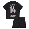 Dětský Fotbalový Dres Paris Saint-Germain D. Doue 14 Čtvrtý Dresy Jordan 2025-26