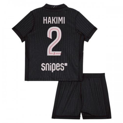 Dětský Fotbalový Dres Paris Saint-Germain Hakimi 2 Čtvrtý Dresy Jordan 2025-26 Dětský Fotbalový Dres Paris Saint-Germain Hakimi 2 Čtvrtý Dresy Jordan 2025-26