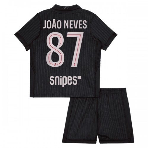 Dětský Fotbalový Dres Paris Saint-Germain Joao Neves 87 Čtvrtý Dresy Jordan 2025-26 Dětský Fotbalový Dres Paris Saint-Germain Joao Neves 87 Čtvrtý Dresy Jordan 2025-26