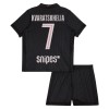 Dětský Fotbalový Dres Paris Saint-Germain Kvaratskhelia 7 Čtvrtý Dresy Jordan 2025-26
