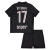 Dětský Fotbalový Dres Paris Saint-Germain Vitinha 17 Čtvrtý Dresy Jordan 2025-26 Dětský Fotbalový Dres Paris Saint-Germain Vitinha 17 Čtvrtý Dresy Jordan 2025-26