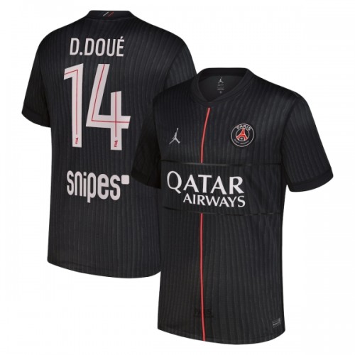 Fotbalový Dres Paris Saint-Germain D. Doue 14 Čtvrtý Dresy Jordan 2025-26 Fotbalový Dres Paris Saint-Germain D. Doue 14 Čtvrtý Dresy Jordan 2025-26