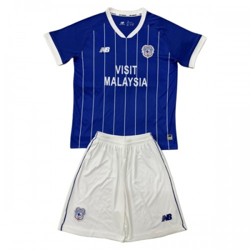 Dětský Fotbalový Dres Cardiff City Domácí Dresy 2025-26 Dětský Fotbalový Dres Cardiff City Domácí Dresy 2025-26