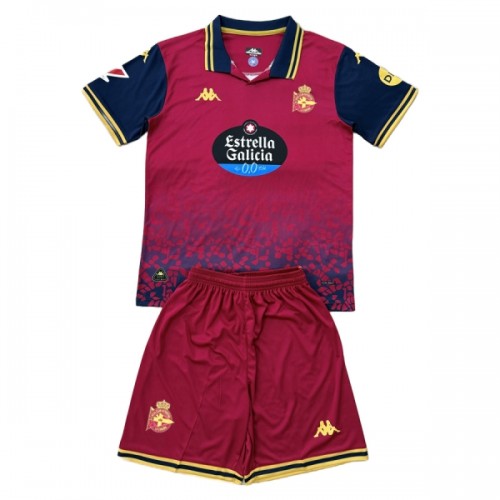 Dětský Fotbalový Dres Deportivo de La Coruna Venkovní Dresy 2025-26 Dětský Fotbalový Dres Deportivo de La Coruna Venkovní Dresy 2025-26