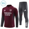 Dětský Arsenal Tréninkový Mikina Čtvrt Zip 2025-26 Červená