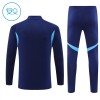 Dětský Real Madrid Tréninkový Mikina Čtvrt Zip 2025-26 Navy