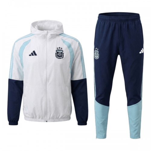 Argentina Tréninkový Bunda Kapucí 2026-27 Bílá Argentina Tréninkový Bunda Kapucí 2026-27 Bílá