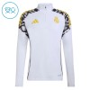 Dětský Real Madrid Tréninkový Mikina Čtvrt Zip 2026-27 Bílá