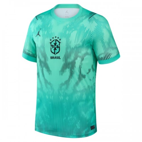 Fotbalový Dres Brazílie Venkovní Dresy Brankářské Mistrovství Světa 2026 Zelená Fotbalový Dres Brazílie Venkovní Dresy Brankářské Mistrovství Světa 2026 Zelená