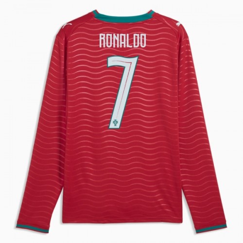 Fotbalový Dres Portugalsko Ronaldo 7 Domácí Dresy Mistrovství Světa 2026 Dlouhý Rukáv Fotbalový Dres Portugalsko Ronaldo 7 Domácí Dresy Mistrovství Světa 2026 Dlouhý Rukáv