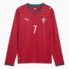 Fotbalový Dres Portugalsko Ronaldo 7 Domácí Dresy Mistrovství Světa 2026 Dlouhý Rukáv