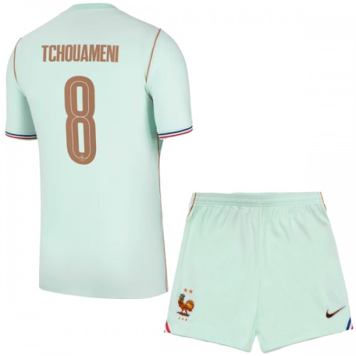 Dětský Fotbalový Dres Francie Tchouameni 8 Venkovní Dresy Mistrovství Světa 2026 Dětský Fotbalový Dres Francie Tchouameni 8 Venkovní Dresy Mistrovství Světa 2026