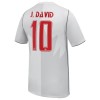 Fotbalový Dres Kanada J. David 10 Alternativní Dresy Mistrovství Světa 2026