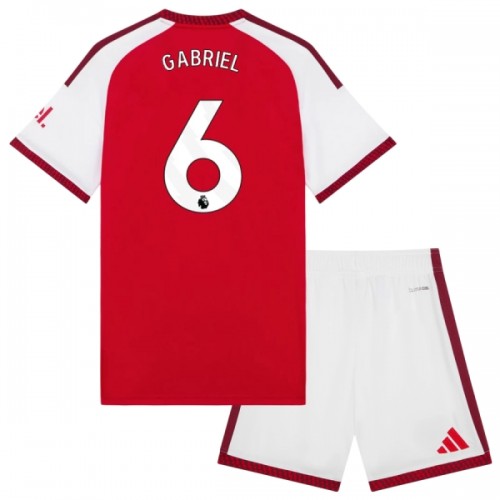 Dětský Fotbalový Dres Arsenal Gabriel 6 Domácí Dresy 2026-27 Dětský Fotbalový Dres Arsenal Gabriel 6 Domácí Dresy 2026-27