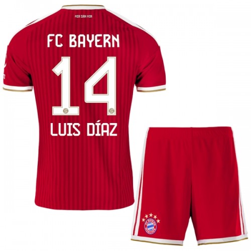 Dětský Fotbalový Dres FC Bayern Mnichov Luis Diaz 14 Domácí Dresy 2026-27 Dětský Fotbalový Dres FC Bayern Mnichov Luis Diaz 14 Domácí Dresy 2026-27