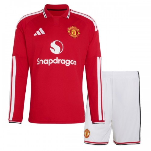 Dětský Fotbalový Dres Manchester United Domácí Dresy 2026-27 Dlouhý Rukáv Dětský Fotbalový Dres Manchester United Domácí Dresy 2026-27 Dlouhý Rukáv