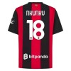 Fotbalový Dres AC Milán Nkunku 18 Domácí Dresy 2026-27 Fotbalový Dres AC Milán Nkunku 18 Domácí Dresy 2026-27