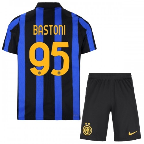 Dětský Fotbalový Dres Inter Milán Bastoni 95 Domácí Dresy 2026-27 Dětský Fotbalový Dres Inter Milán Bastoni 95 Domácí Dresy 2026-27