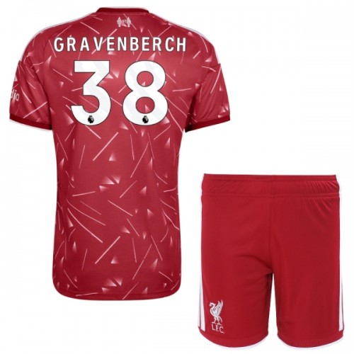 Dětský Fotbalový Dres Liverpool Gravenberch 38 Domácí Dresy 2026-27 Dětský Fotbalový Dres Liverpool Gravenberch 38 Domácí Dresy 2026-27