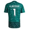 Fotbalový Dres Liverpool A. Becker 1 Domácí Dresy Brankářské 2026-27 Zelená Fotbalový Dres Liverpool A. Becker 1 Domácí Dresy Brankářské 2026-27 Zelená