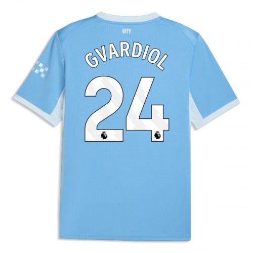 Fotbalový Dres Manchester City Gvardiol 24 Domácí Dresy 2026-27 Fotbalový Dres Manchester City Gvardiol 24 Domácí Dresy 2026-27