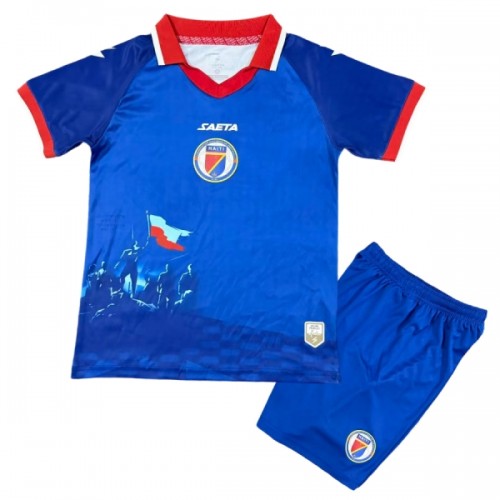 Dětský Fotbalový Dres Haiti Domácí Dresy Mistrovství Světa 2026 Dětský Fotbalový Dres Haiti Domácí Dresy Mistrovství Světa 2026