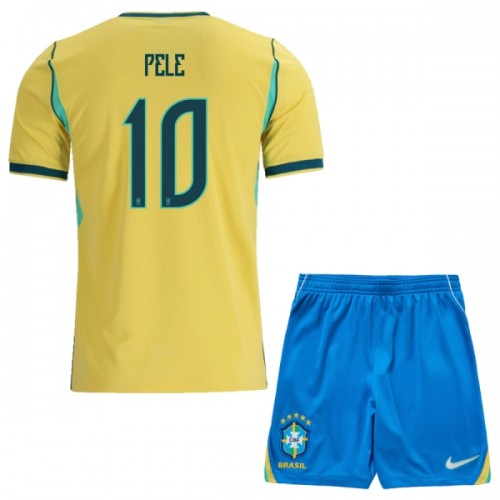 Dětský Fotbalový Dres Brazílie Pele 10 Domácí Dresy Mistrovství Světa 2026 Dětský Fotbalový Dres Brazílie Pele 10 Domácí Dresy Mistrovství Světa 2026
