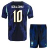 Dětský Fotbalový Dres Brazílie Ronaldinho 10 Venkovní Dresy Mistrovství Světa 2026 Dětský Fotbalový Dres Brazílie Ronaldinho 10 Venkovní Dresy Mistrovství Světa 2026
