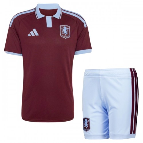 Dětský Fotbalový Dres Aston Villa Domácí Dresy 2026-27 Dětský Fotbalový Dres Aston Villa Domácí Dresy 2026-27