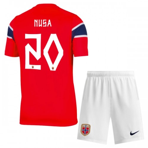 Dětský Fotbalový Dres Norsko Nusa 20 Domácí Dresy Mistrovství Světa 2026 Dětský Fotbalový Dres Norsko Nusa 20 Domácí Dresy Mistrovství Světa 2026