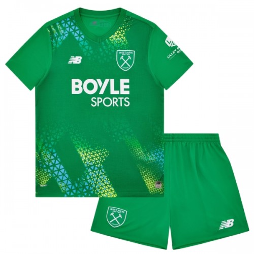 Dětský Fotbalový Dres West Ham United Domácí Dresy Brankářské 2026-27 Dětský Fotbalový Dres West Ham United Domácí Dresy Brankářské 2026-27
