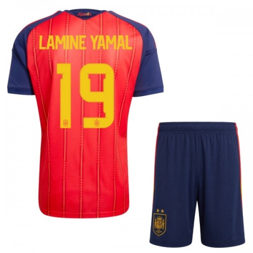 Dětský Fotbalový Dres Španělsko 2 Stars Lamine Yamal 19 Domácí Dresy Mistrovství Světa 2026 Dětský Fotbalový Dres Španělsko 2 Stars Lamine Yamal 19 Domácí Dresy Mistrovství Světa 2026