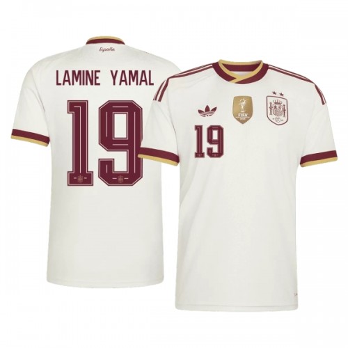 Fotbalový Dres Španělsko 2 Stars Lamine Yamal 19 Venkovní Dresy Mistrovství Světa 2026 Fotbalový Dres Španělsko 2 Stars Lamine Yamal 19 Venkovní Dresy Mistrovství Světa 2026