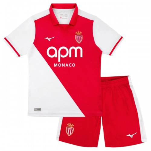 Dětský Fotbalový Dres AS Monaco Domácí Dresy 2026-27 Dětský Fotbalový Dres AS Monaco Domácí Dresy 2026-27