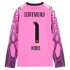 Fotbalový Dres Borussia Dortmund Kobel 1 Venkovní Dresy Brankářské 2026-27 Dlouhý Rukáv Růžová
