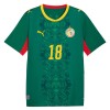 Fotbalový Dres Senegal Sarr 18 Venkovní Dresy Mistrovství Světa 2026