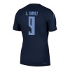 Fotbalový Dres Uruguay Luis Suarez 9 Venkovní Dresy Mistrovství Světa 2026